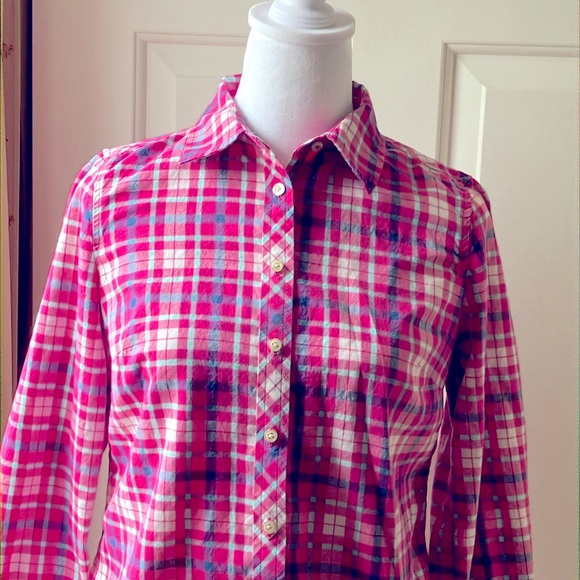 Talbots Cotton Long Sleeve Shirt - Picture 3 of 8